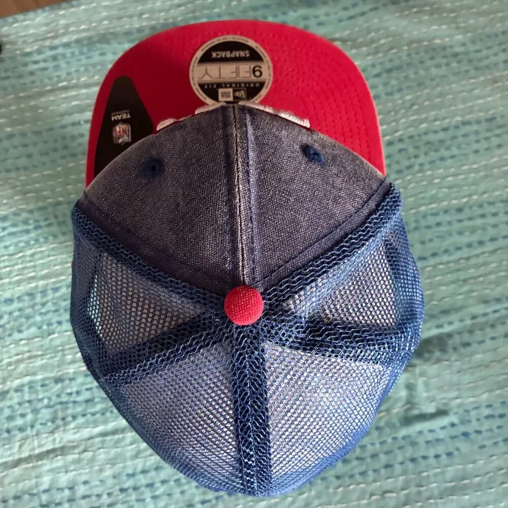 New Era New York Giants 9FIFTY Snapback Hat NFL Team Headwear Trucker Cap NWT - Picture 4 of 11
